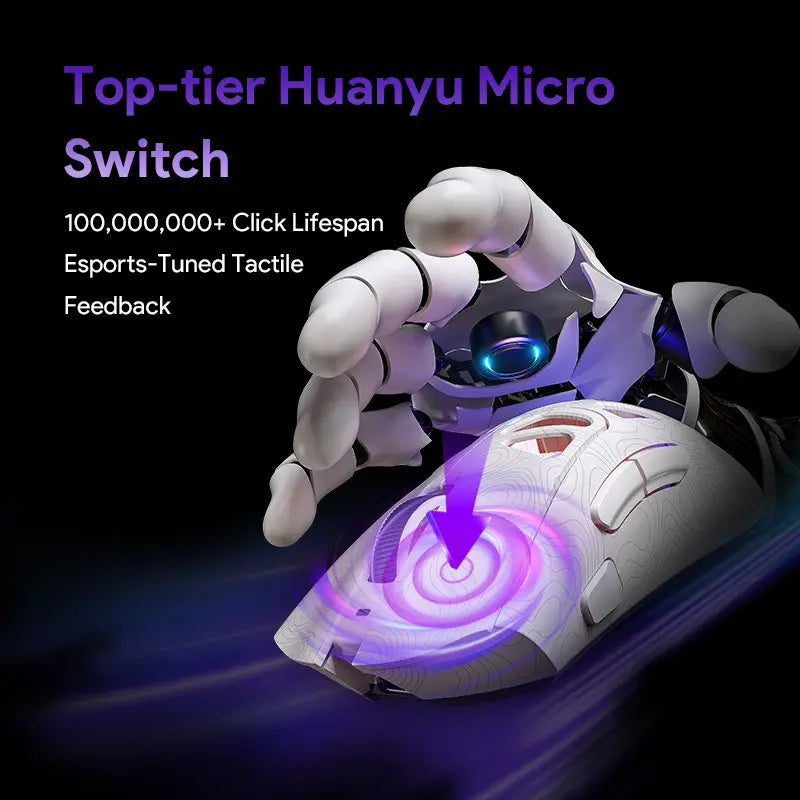 FURYCUBE G11 Tri-Mode Gaming Mouse with 2.4G, Bluetooth, and Wired Connectivity, Rechargeable RGB Lighting, Optical Sensor for Gaming and Office Use