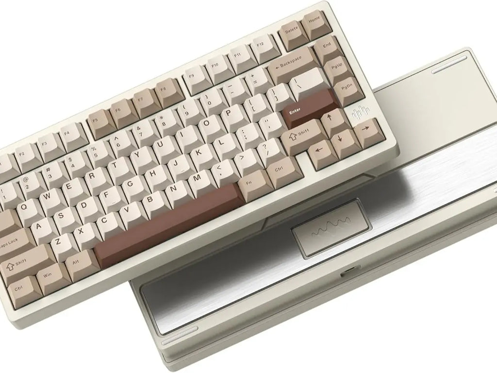 Womier RD75 Pro 75% Wireless Mechanical Gaming Keyboard with Quick Release Aluminum Design and QMK/VIA Tri-Mode Functionality
