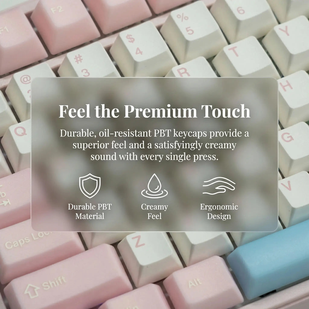 FURYCUBE K99 Pro Mechanical Keyboard - 2.4G Wireless, Bluetooth 5.0, USB Wired, Hot-Swappable ASMR Switches, Gasket Structure, RGB Lighting for Work and Gaming