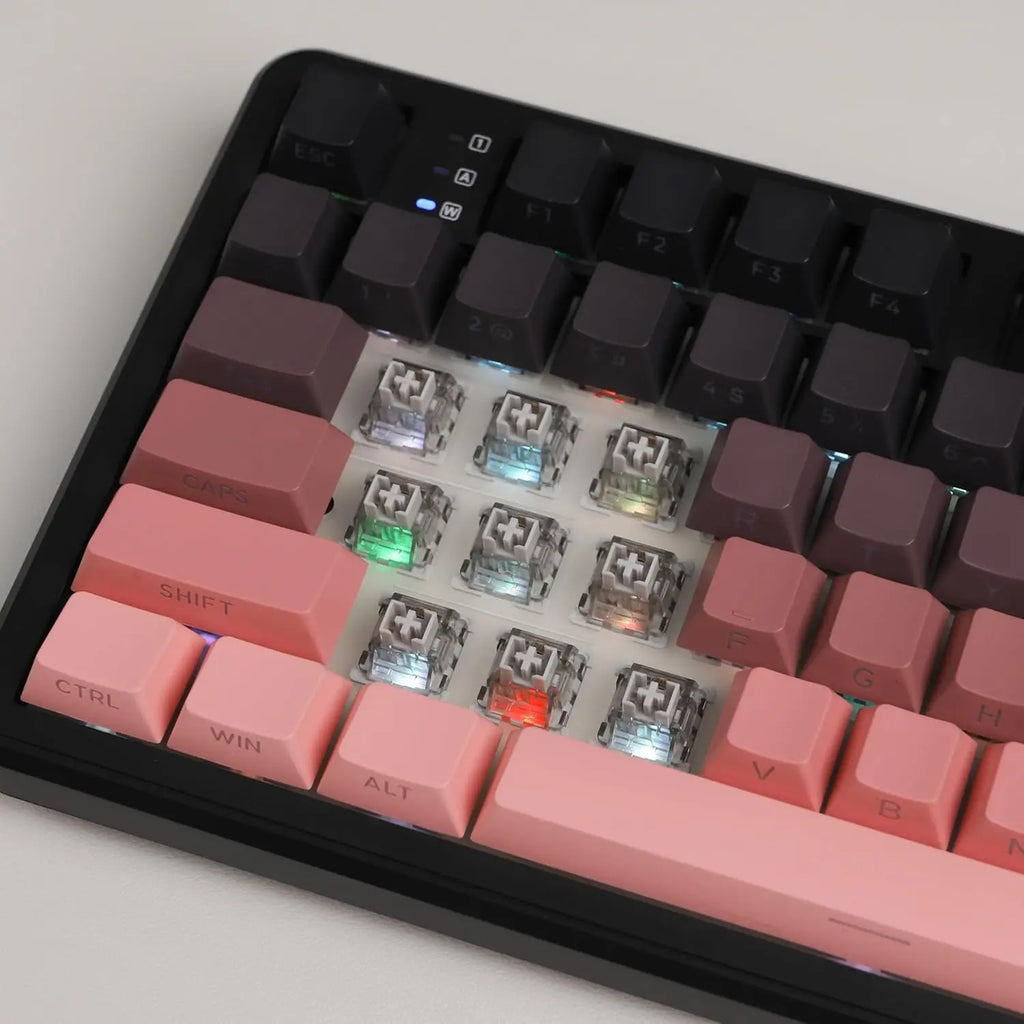 Aula F108 Pro Tri-Mode Wireless Mechanical Gaming Keyboard with Hot-Swappable Keys, RGB Backlighting, Smart Screen and Knob, Full Size with Numeric Keypad, USB-C, Bluetooth, and 2.4GHz Connectivity for E-Sports and Office Applications