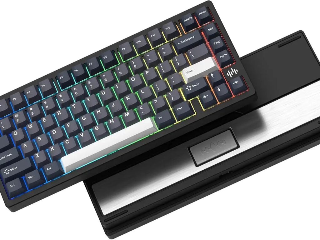 Womier RD75 Pro 75% Wireless Mechanical Gaming Keyboard with Quick Release Aluminum Design and QMK/VIA Tri-Mode Functionality